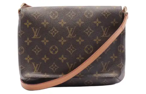 LOUIS VUITTON PVC Crossbody Bag, Shoulder Bag Women's Brown