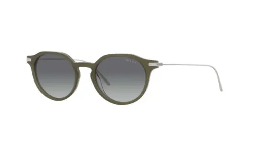 PRADA Acetate Round Sunglasses Men's Green