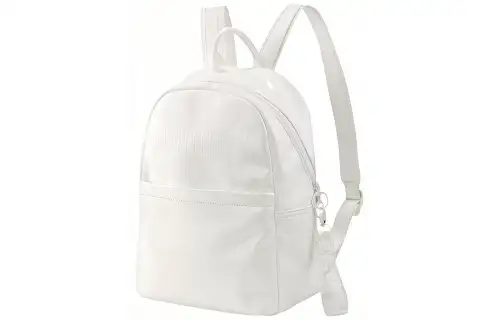 PUMA Artificial Leather Backpack Regular Women's Pearl White
