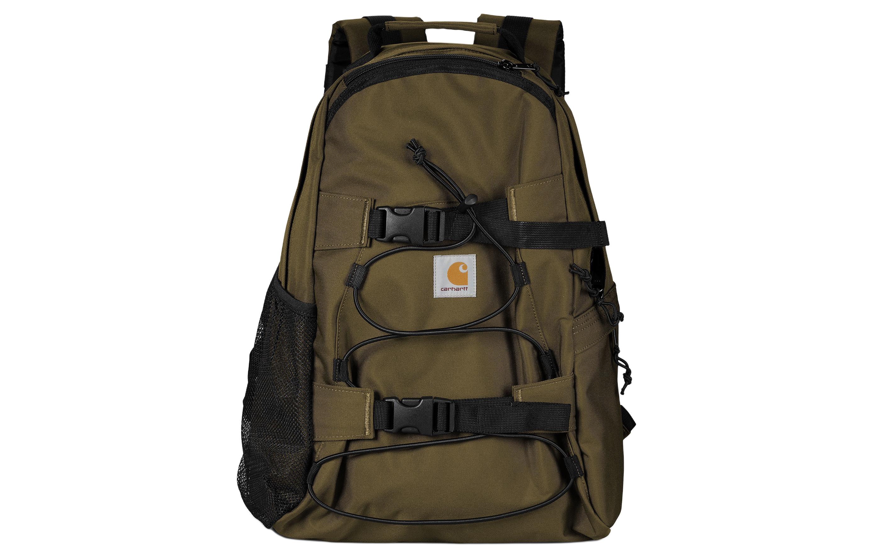 Carhartt WIP Kickflip Recycled Material Polyester Backpack Regular Unisex Khaki Green