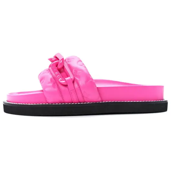 LOUIS VUITTON Sunset Painted Series Slide Slippers Women's Purple