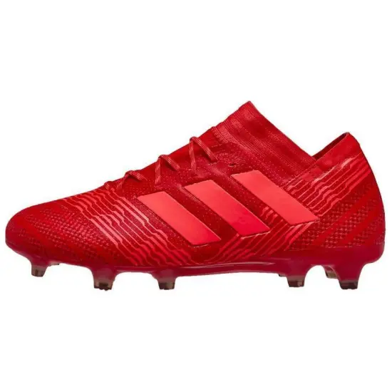 Adidas Originals FG Rubber Long Studs Cushioning Wear Resistant Soccer Shoes Men's Red