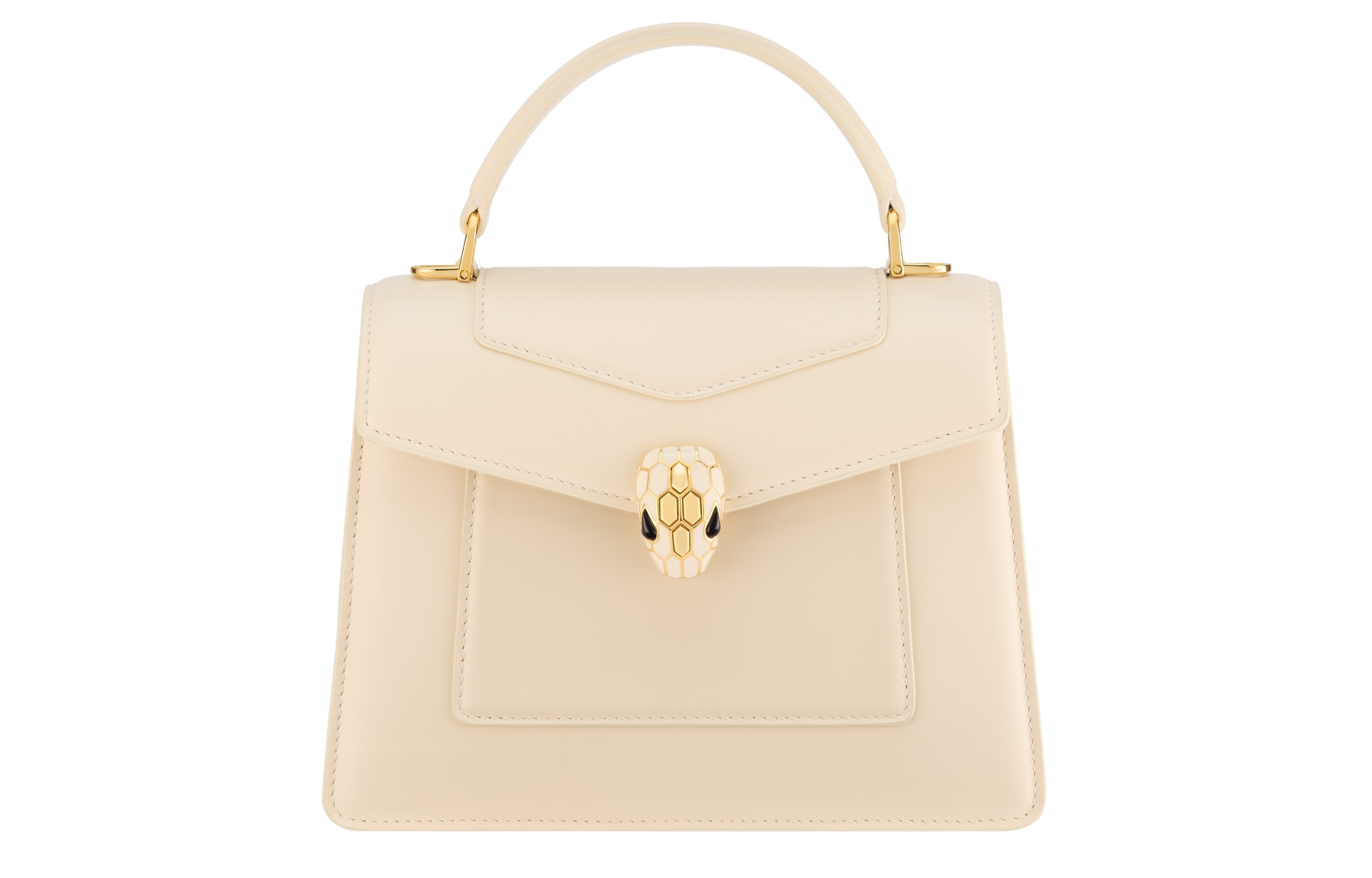 BVLGARI Bvlgari, magnetic removable adjustable straps, leather opal one-shoulder bag