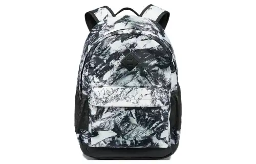 Li Ning Sports Life Collection Polyester Sports Backpack Regular Unisex Black White All Over Print