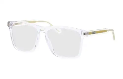 GUCCI Rectangular Sunglasses Men's Transparent
