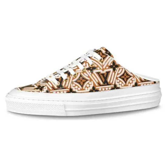 LOUIS VUITTON Lv Crafty Stellar Mules 'Brown Black White' Women's