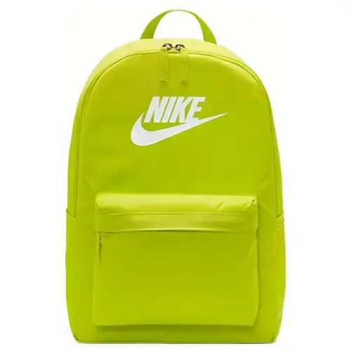Nike Athleisure Fabric Backpack Regular Unisex Green Yellow