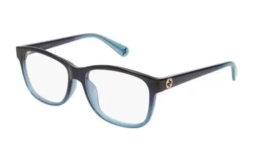 GUCCI Irregular Shape Eyeglass Frames Women's Black