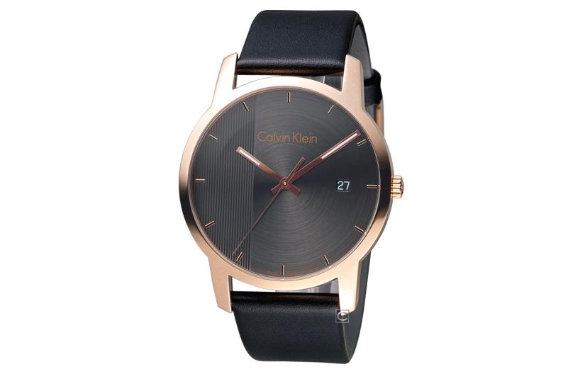 CALVIN KLEIN City Collection Wrist Watches Quartz Movement 43mm Black Dial Men's Watches 30m Water Resistant