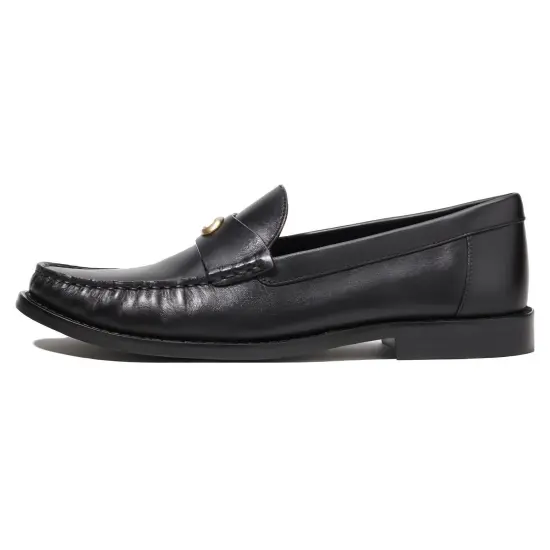 COACH Logo-plaque Leather Loafers
