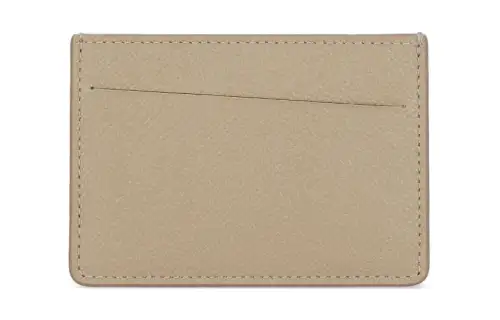 Maison Margiela Calfskin Card Holder Men's Beige