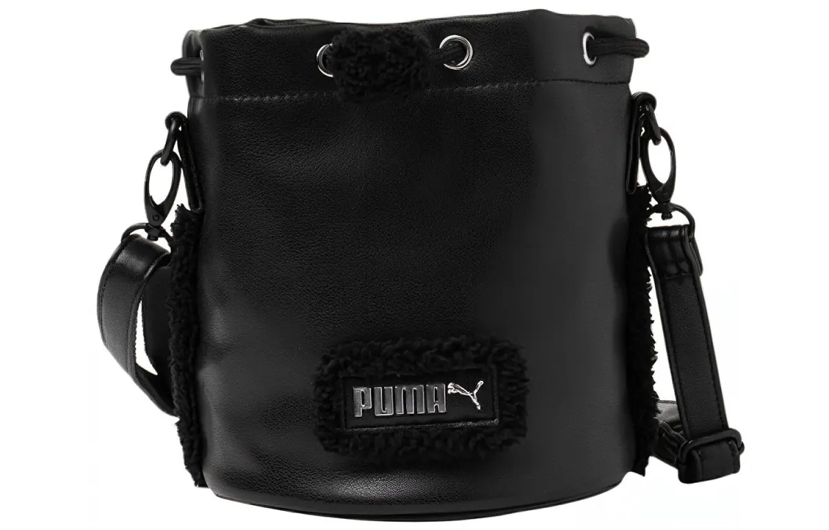 PUMA Artificial Leather Bucket Bags Crossbody Bag, Shoulder Bag Women's Black
