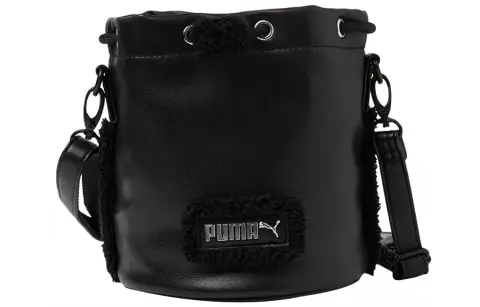 PUMA Artificial Leather Bucket Bags Crossbody Bag, Shoulder Bag Women's Black