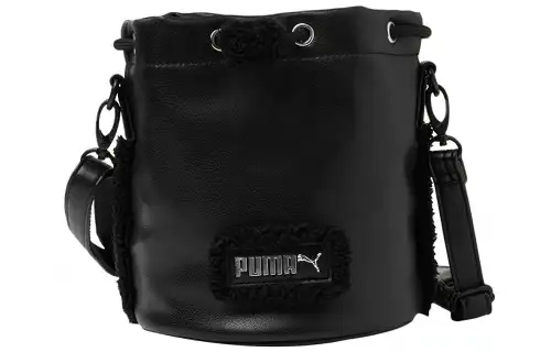 PUMA Artificial Leather Bucket Bags Crossbody Bag, Shoulder Bag Women's Black