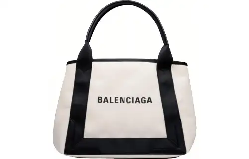 Balenciaga Navy Cow Leather Handbag Small Women's