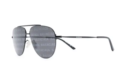 Balenciaga Metal Aviator Sunglasses Men's Black