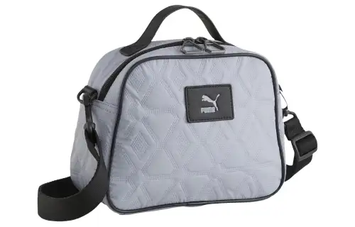 PUMA Fabric Crossbody One Shoulder Handbag Women's Light Gray