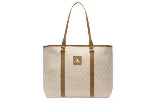 Jordan Polyester Tote Bag, Shopping Bag, Shoulder Bag, Handbag Unisex Coconut Milk White
