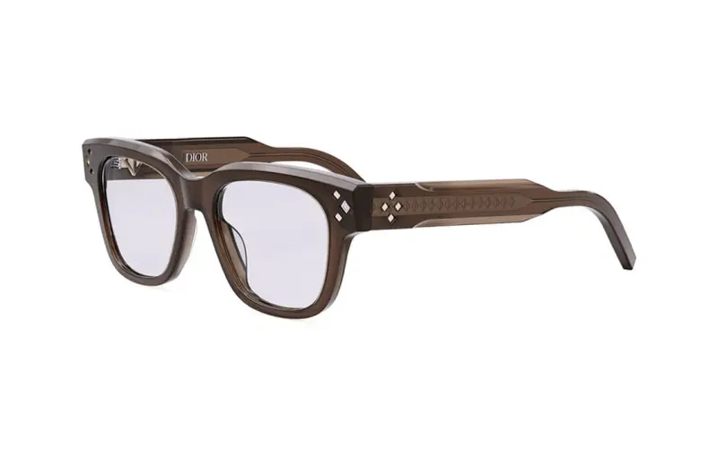 DIOR Irregular Shape Sunglasses Women's Brown