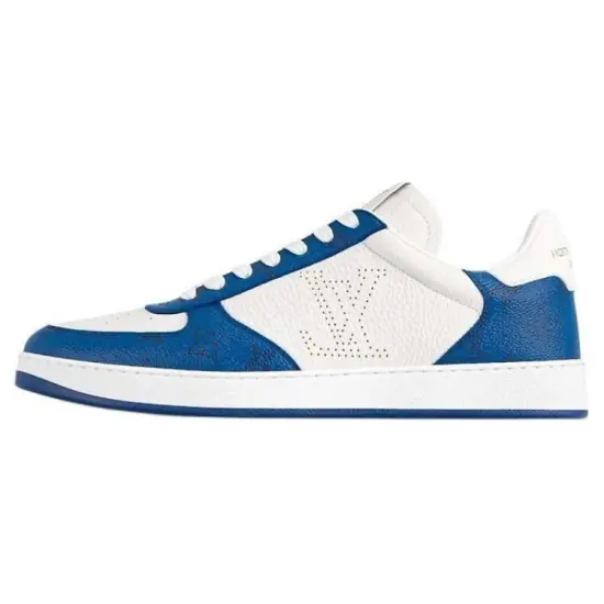 LOUIS VUITTON Rivoli Skateboard Shoes Men Low-Top Sea Blue