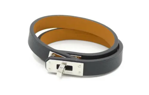 HERMES Kelly Wristbands Women's Black