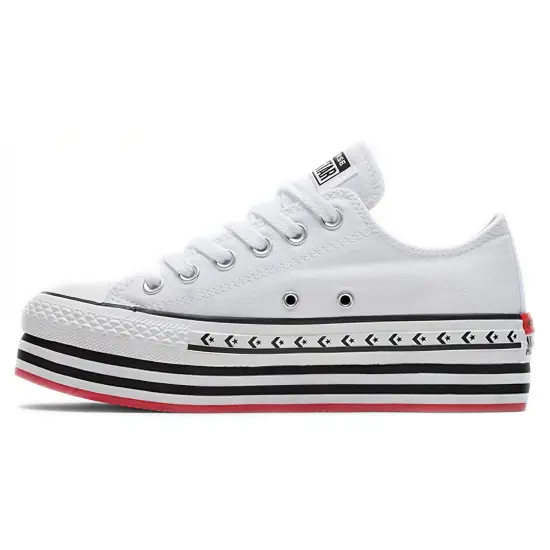 Converse Chuck Taylor All Star Women's Platform Layer Low 'Logo Play - White'