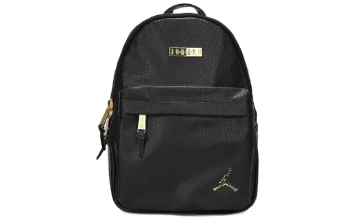 Jordan Leather Backpack Small Unisex Pure Black