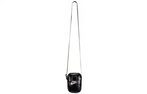 Nike Polyester Shoulder Bag, Crossbody Bag Regular Unisex Black & White