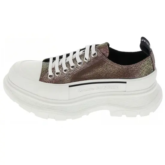 Alexander McQueen Tread Slick Lace-up Shoes 'Dark Brown Multi' Women's