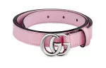GUCCI Thin Belt Double G Buckle .8 Width