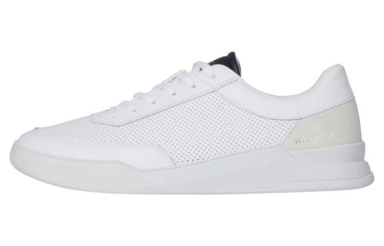 Tommy Hilfiger Кожа со шнурками популярный панель обувь мужской стиль белый