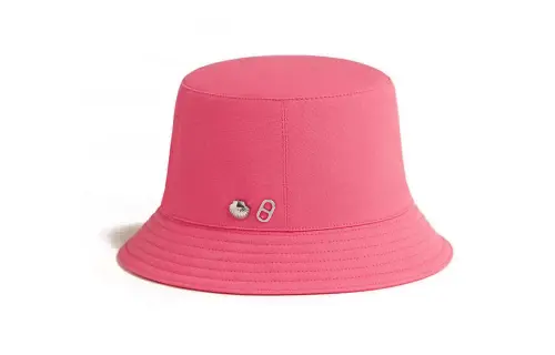 HERMES Cotton Bucket Hats Women's Azalea Pink