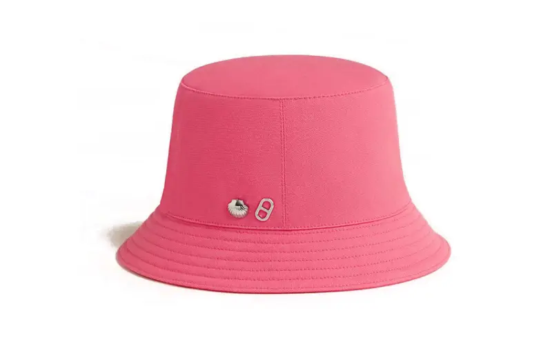 HERMES Cotton Bucket Hats Women's Azalea Pink