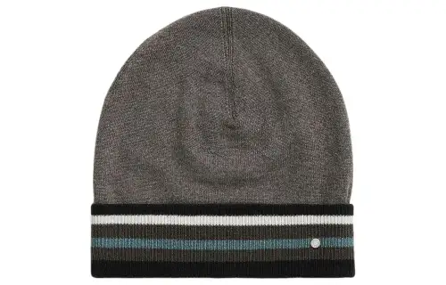 HERMES Cashmere Beanies Men's Gray
