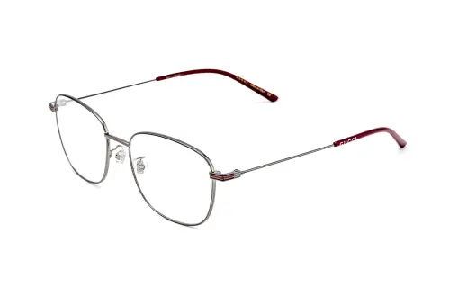 logo square-frame glasses