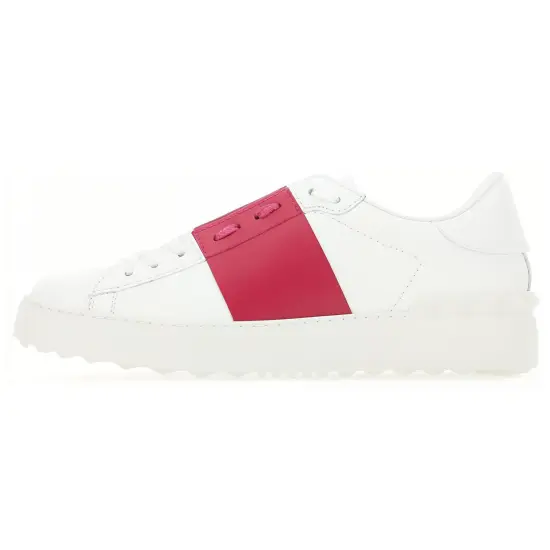 Valentino Open Stylish Skateboarding Shoes Women's White Pink