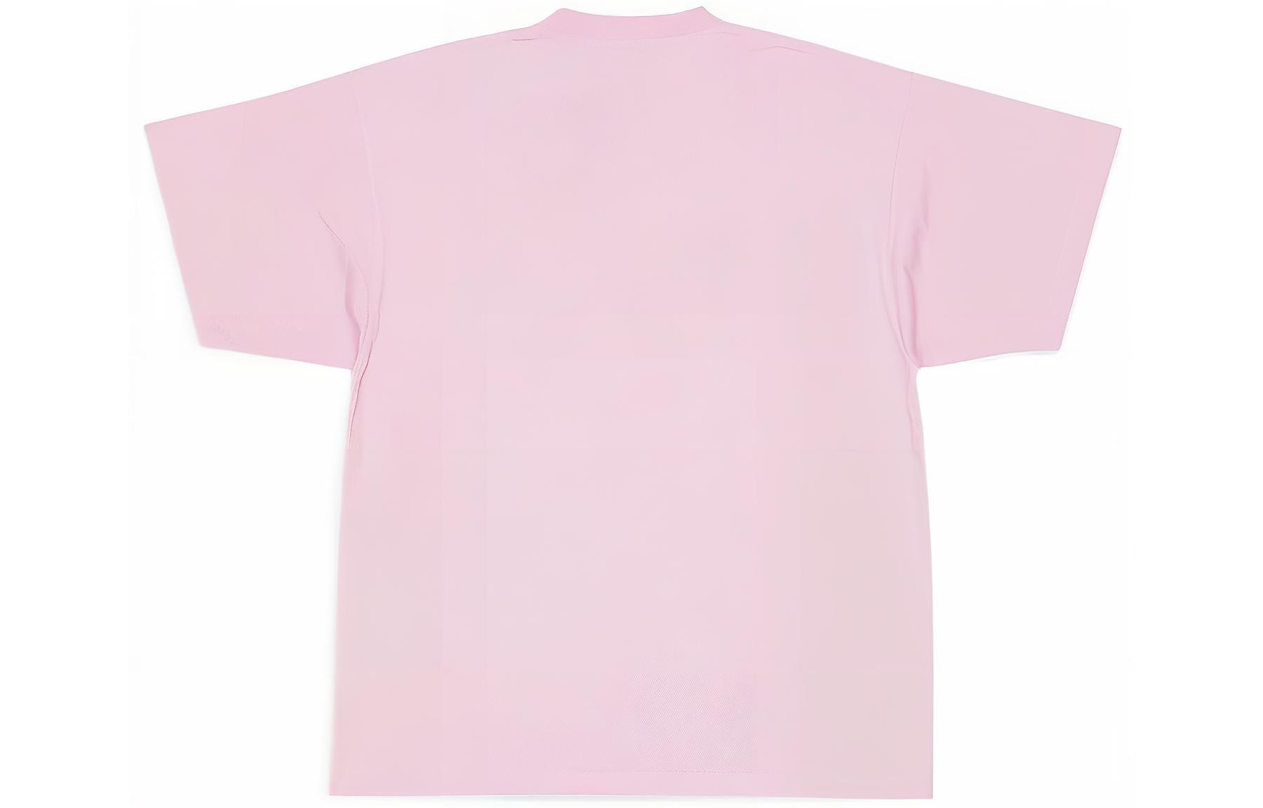 Футболка Balenciaga (розовая) — фото 2