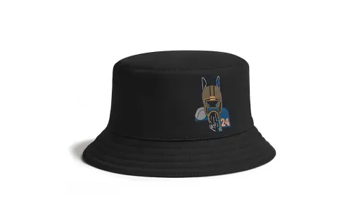 HERMES Cotton, Silk, Rayon Bucket Hats Men's Black