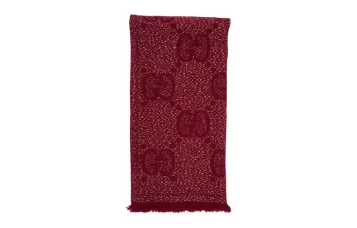 GUCCI Knit Scarves Unisex Red
