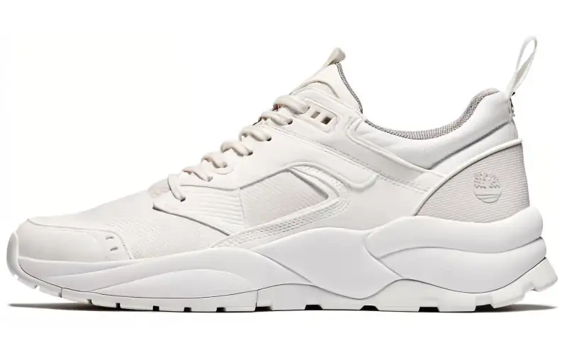 Timberland Tree Racer Dark Brown Nubuck Cushioning, Wear Resistant Low top Running Shoes Men's White