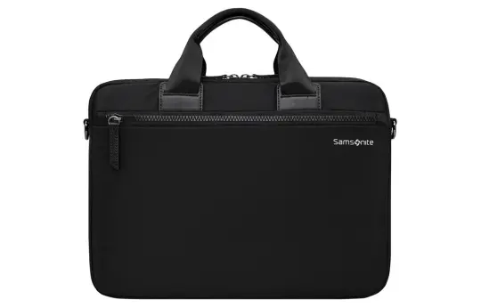 SAMSONITE Fabric Briefcase, Handbag Regular Unisex Black