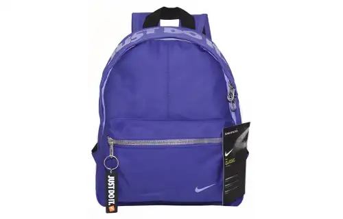 Nike Polyester Backpack Mini Unisex Silver Gray Purple