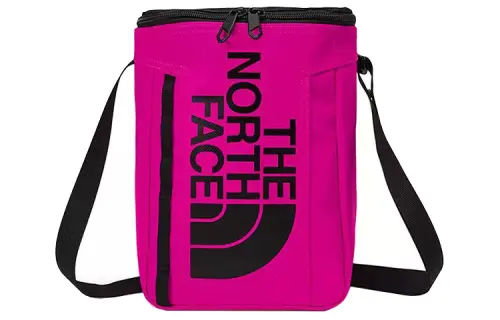 THE NORTH FACE 4L Shoulder Bag, Crossbody Bag, Outdoor Bag Fabric Purple & Red & Black Unisex