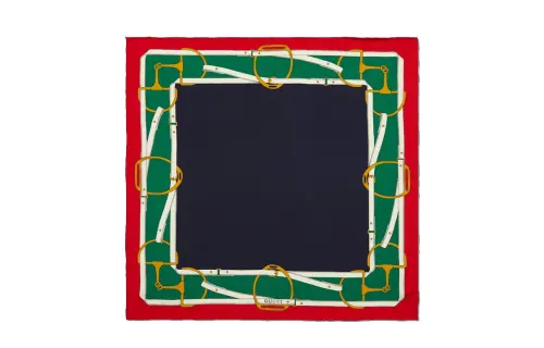 GUCCI Silk Scarves Men's Multicolor