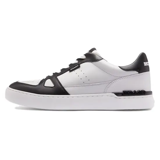 COACH Low Top Skateboard Shoes Men's Black White