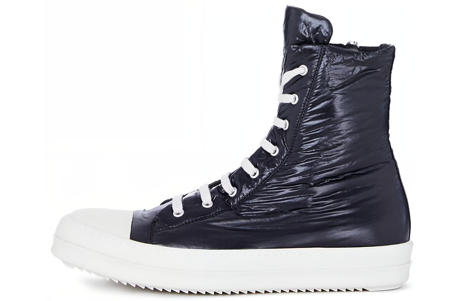Rick Owens DRKSHDW Padded pop style high top fashion sneakers women's black