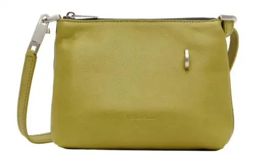 RICK OWENS/RO Calfskin Crossbody Bag, Shoulder Bag Men's Green