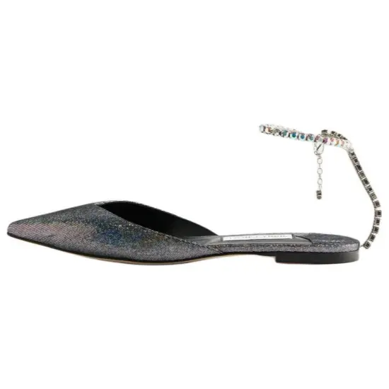 Jimmy Choo Casual Single Shoes Women's Silver