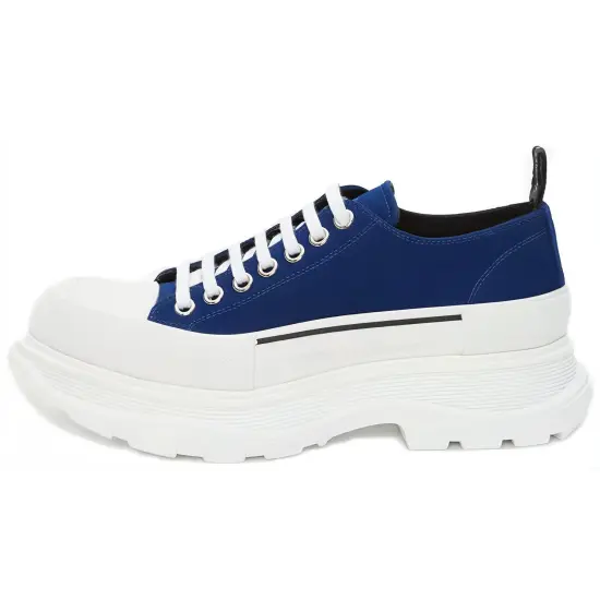 Alexander McQueen Tread Slick Casual Shoes Men Low-Top Ink Blue