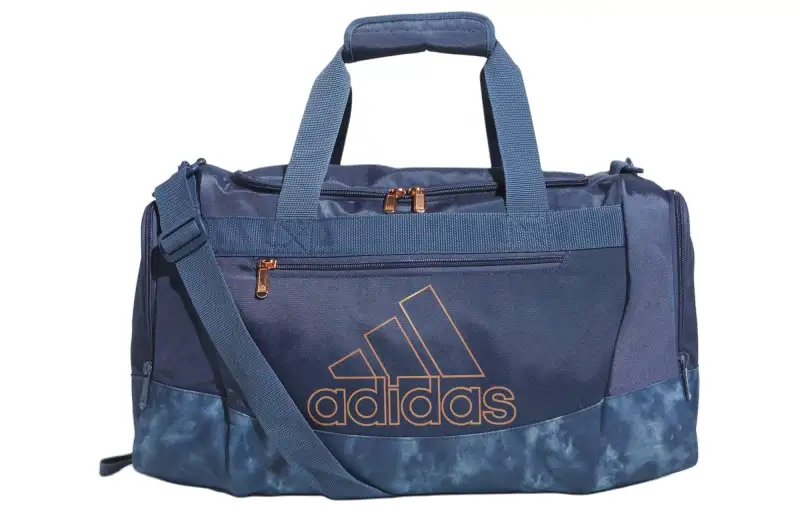 Adidas Polyester Handbag Travel Bag Small Unisex Marine Blue
